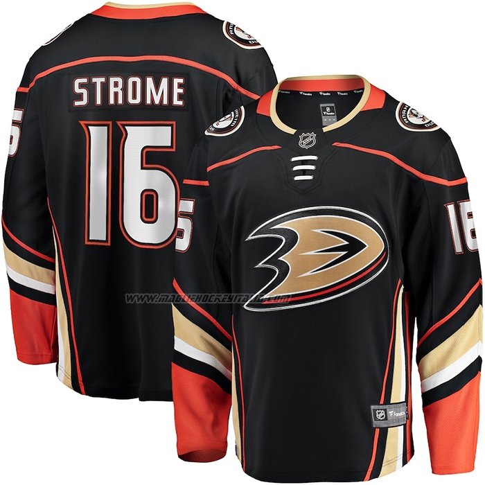 Maglia Hockey Anaheim Ducks Ryan Strome Home Breakaway Nero